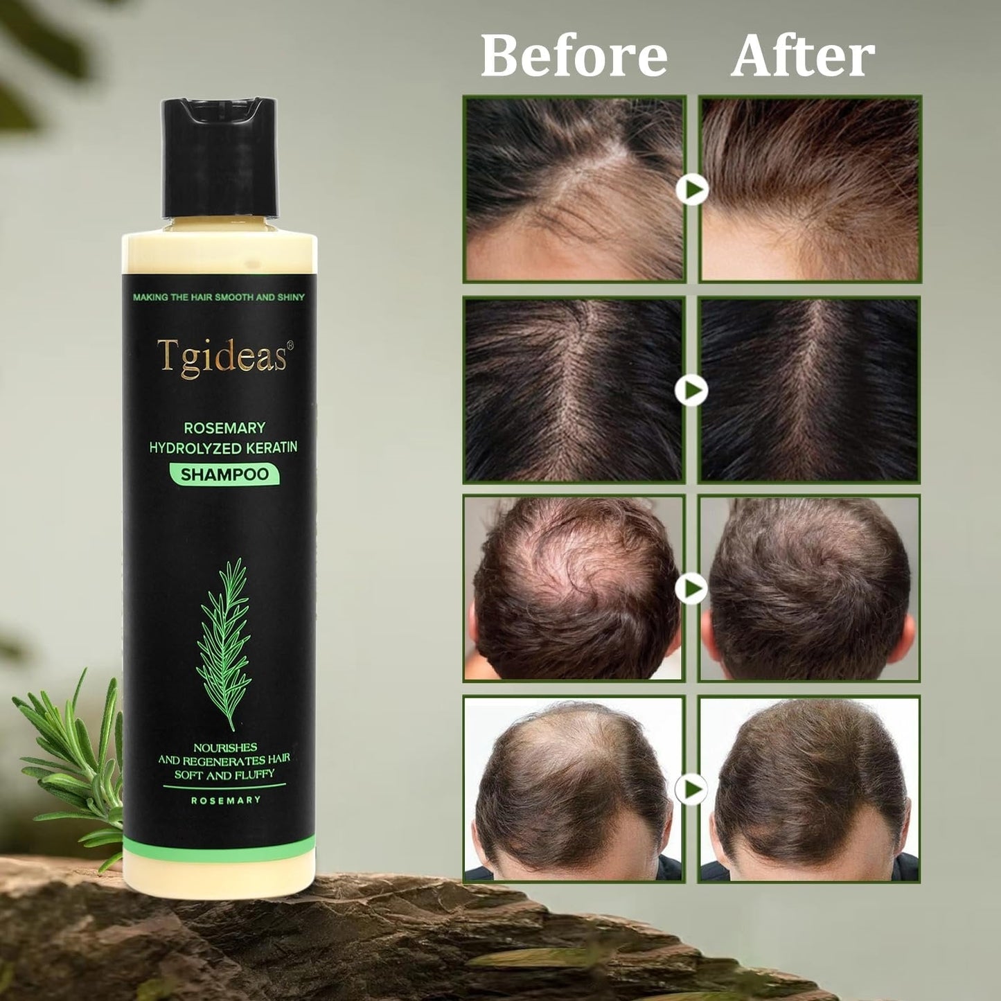 🌱 Organic Rosemary Hair Growth Shampoo