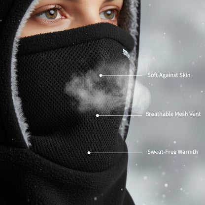 Diseño original: gorro, mascarilla y calentador de cuello de invierno 3 en 1 a prueba de viento