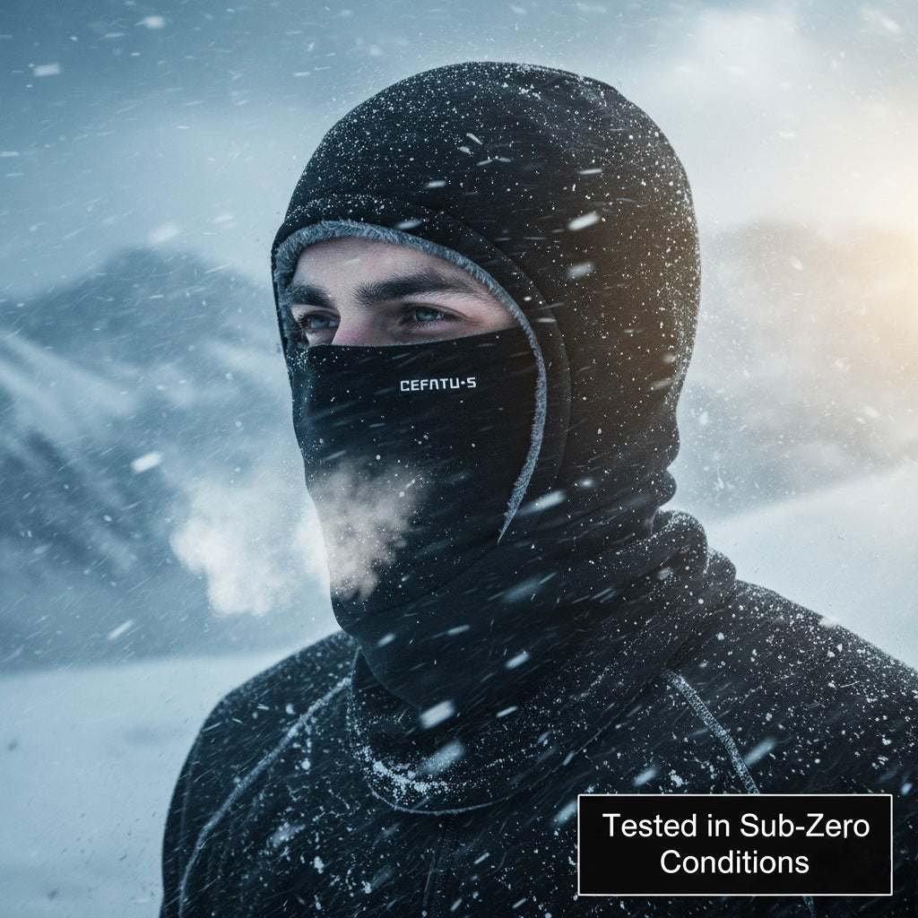 Diseño original: gorro, mascarilla y calentador de cuello de invierno 3 en 1 a prueba de viento